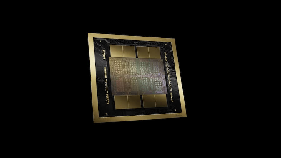 Imagen que contiene una representación de la nueva arquitectura del chip Blackwell B200.